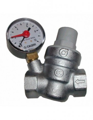 PRESSURE REDUCING VALVE WITH GAUGE 3/4F
