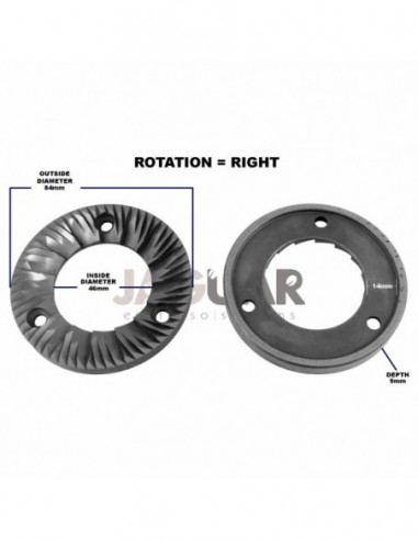 CASADIO 84 GRINDER BLADES 84MM RH -...