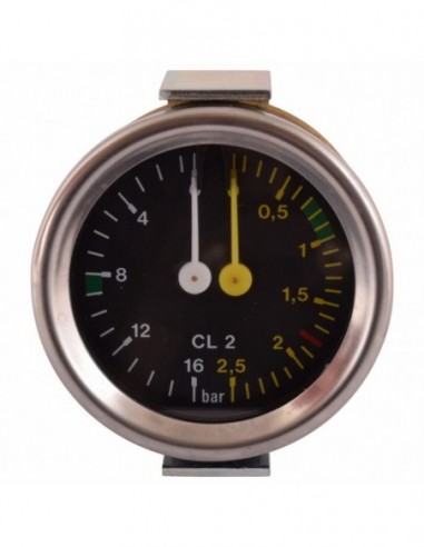 PRESSURE GAUGE DUAL - HORIZONTAL