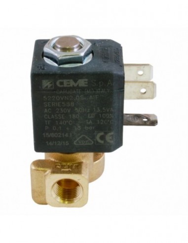 CEME AC SOLENOID VALVE 2 WAYS 1/8...