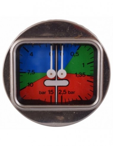 PRESSURE GAUGE DUAL SPAZIALE HORIZONTAL