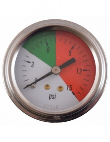 MARCO PRESSURE GAUGE 15 PSI 1/4 REAR...