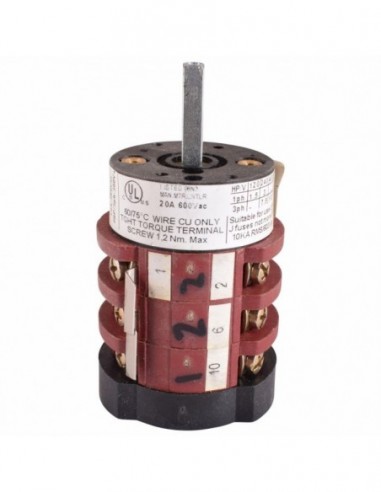 MAINS SWITCH 0-1-2 (6 POLE)