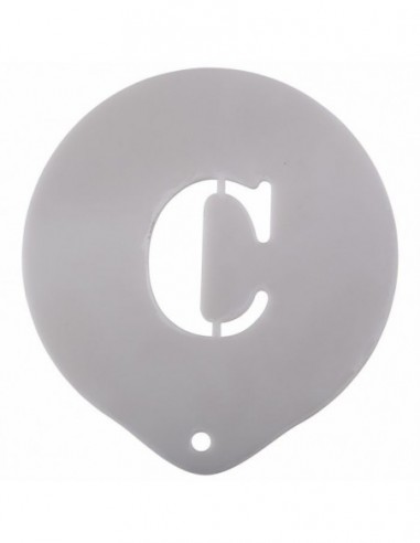 LETTER C STENCIL