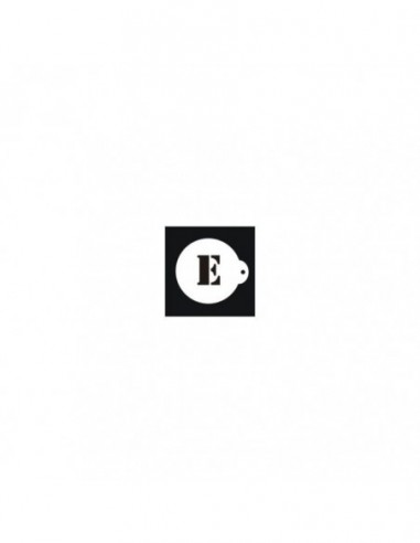 LETTER E STENCIL
