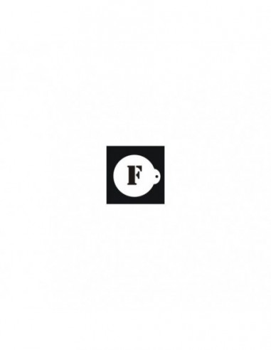 LETTER F STENCIL
