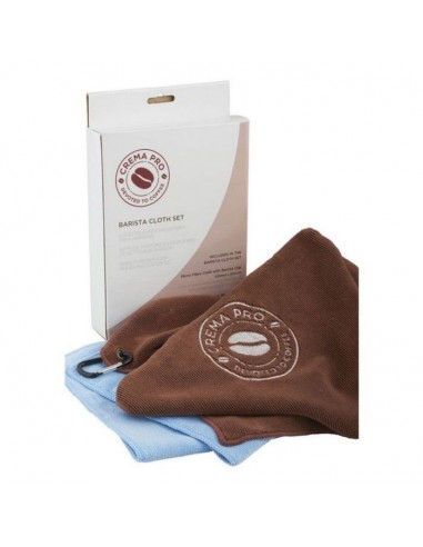 CREMA PRO MICROFIBRE CLOTH & BARISTA TOWEL SET - 2 CLOTH PACK