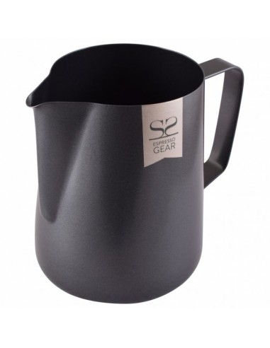 ESPRESSO GEAR TEFLON COATED FOAMING JUG - 0.60L BLACK