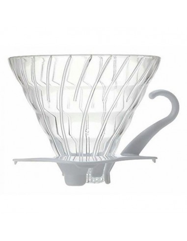 HARIO GLASS COFFEE DRIPPER V60 02 WHITE