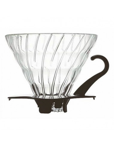 HARIO GLASS COFFEE DRIPPER V60 02 BLACK