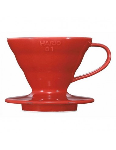 HARIO COFFEE DRIPPER V60 01 CERAMIC RED