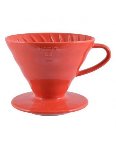 HARIO COFFEE DRIPPER V60 02 CERAMIC RED