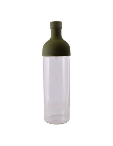 HARIO COLD BREW TEA FILTER IN BOTTLE OLIVE GREEN - 750ML