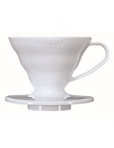 HARIO COFFEE DRIPPER V60 01 WHITE PLASTIC