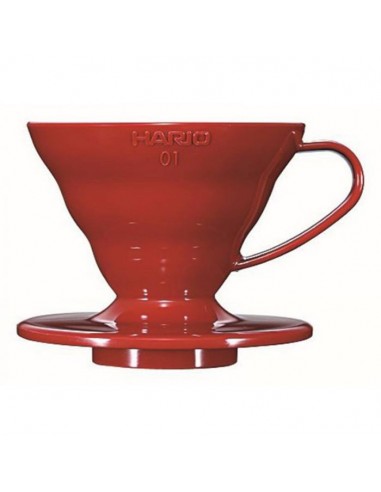 HARIO COFFEE DRIPPER V60 01 RED PLASTIC